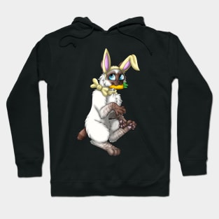 Bobtail BunnyCat: Chocolate Lynx Point (Yellow) Hoodie